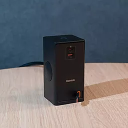 Сетевое зарядное устройство Baseus PowerCombo Digital PowerStrip 65W USB-C+A + Type-C Cable 1.5м Black (PSLR000301) - миниатюра 4