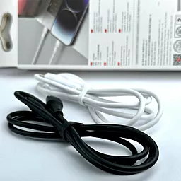 Кабель USB PD XO NB-Q239A 27w 3a USB Type-C - Lightning cable white - миниатюра 3