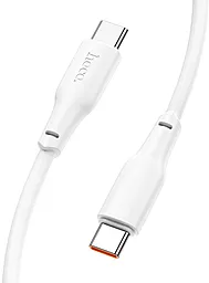 USB PD Кабель Hoco Force X93 60W 3A 2M USB Type-C - Type-C Cable White - мініатюра 5