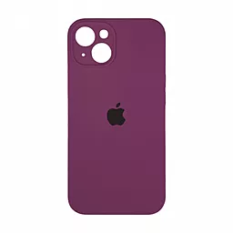 Чехол Silicone Case Full Camera для Apple iPhone 15 Plus purple