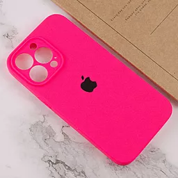 Чехол Silicone Case Full Camera для Apple iPhone 13 Pro Barbie Pink - миниатюра 3