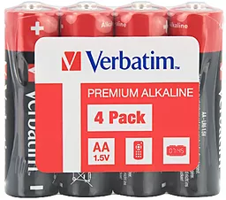 Батарейки Verbatim Alkaline AA (LR06) 4шт (49501) 1.5 V