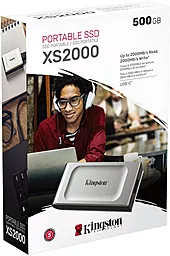 SSD Накопитель Kingston 500GB XS2000 Silver (SXS2000/500G) - миниатюра 4