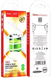 Кабель USB PD Hoco X83 Victory 20W USB Type-C - Lightning Cable White - миниатюра 3