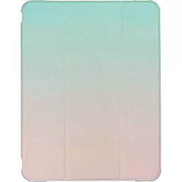 Чехол для планшета BeCover Gradient Soft TPU с креплением Apple Pencil для Apple iPad 10.2" 7 (2019), 8 (2020), 9 (2021)  Green-Pink (706574)