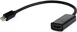 Видеокабель Cablexpert Mini DisplayPort - DisplayPort M-F Black (A-mDPM-DPF4K-01) - миниатюра 2