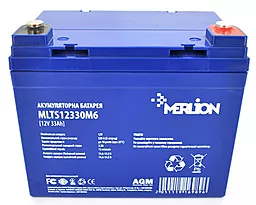 Аккумуляторная батарея Merlion 12V 33Ah FOR TESLA AGM (MLTS12330M6)