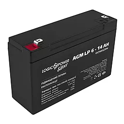 Аккумуляторная батарея Logicpower 6V 14 Ah Silver (LP 6 - 14 Ah Silver) AGM - миниатюра 2