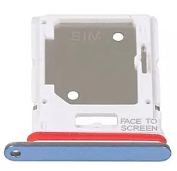 Держатель (лоток) Сим карты Xiaomi Redmi Note 12 Pro 4G и карты памяти Dual SIM Ice Blue