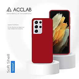 Чехол ACCLAB SoftShell для Samsung Galaxy S21 Ultra Red - миниатюра 4