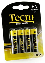 Батарейки Tecro AA (R6) 4шт R03P-4B(UE)