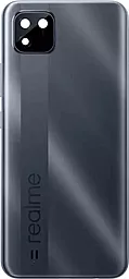 Задняя крышка корпуса Realme C11 со стеклом камеры Pepper Grey