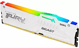 Оперативна пам'ять Kingston Fury 32 GB DDR5 6000 MHz Beast RGB White (KF560C40BWA-32)