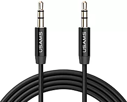 Аудио кабель Usams YP-01 AUX mini Jack 3.5mm M/M Cable 1 м black - миниатюра 2