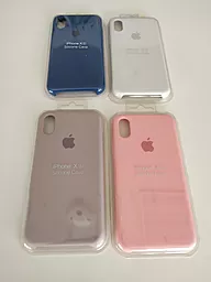 Чехол Silicone Case для Apple iPhone X, iPhone XS Pink - миниатюра 2