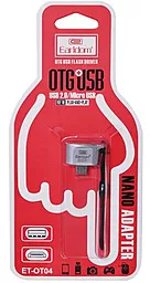 OTG-переходник Earldom ET-OT04 micro USB to USB 2.0 Silver - миниатюра 3