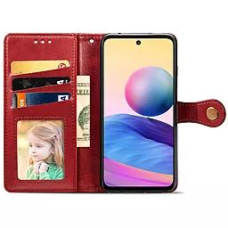 Чехол GETMAN Gallant (PU) Xiaomi Redmi Note 10 5G, Poco M3 Pro  Red - миниатюра 4