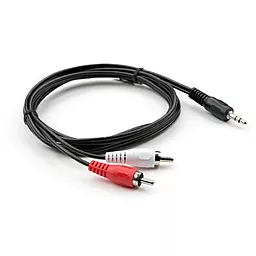 Аудио кабель Vinga Aux mini Jack 3.5 mm - 2хRCA M/M Cable 1.5 м black (VCPDCJ35MRCA21.5BK) - миниатюра 3