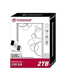 Зовнішній жорсткий диск Transcend StoreJet 25A3 2.5 USB 3.0 2TB (TS2TSJ25A3W) White - мініатюра 4