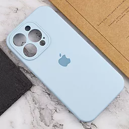 Чехол Silicone Case Full Camera для Apple iPhone 13 Pro Max  Sweet Blue - миниатюра 3