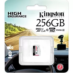 Карта памяти Kingston 256 GB microSDXC High Endurance UHS-I A1 Class 10 (SDCE/256GB) - миниатюра 2