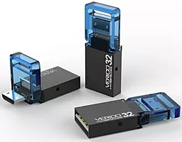 Флешка Verico USB 32Gb Hybrid Mini (VP57-32GBV1G) Blue - мініатюра 2