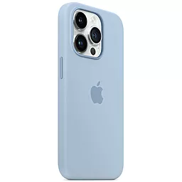 Чехол Apple Silicone Case Full with MagSafe and SplashScreen для Apple iPhone 14 Pro Sky - миниатюра 3