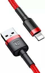Кабель USB Baseus Kevlar 0.5M Lightning Cable Red/Red (CALKLF-A09) - миниатюра 3