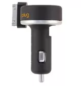 Автомобильное зарядное устройство Unplug рулетка + USB с Dock кабелем (CCU2000IPH) - миниатюра 4