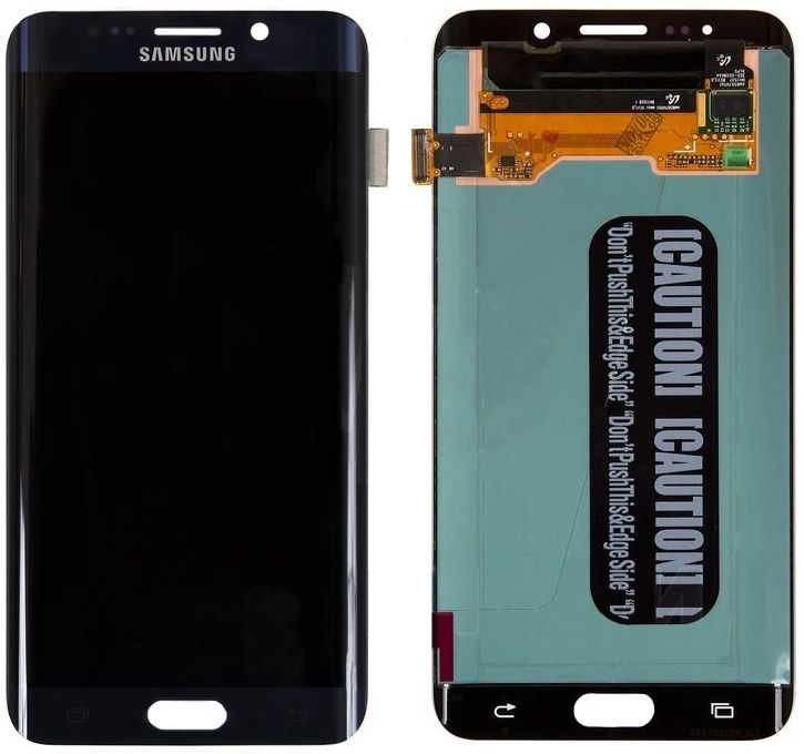 Дисплей Samsung Galaxy S6 EDGE Plus G928 + Touchscreen (Super AMOLED, original) Black / зображення №3