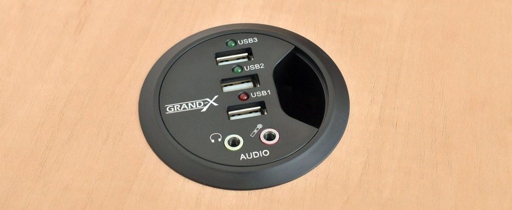 Концентратор (USB-HUB) Grand-X Desk Active (DH-60XDC) / зображення №2