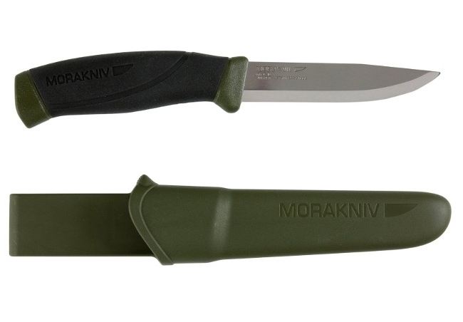 вид ножа Morakniv Companion MG цвета хаки