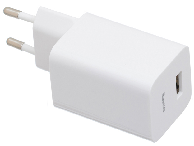Сетевое зарядное устройство с поддержкой быстрой зарядки Baseus Home Charger 1USB QC3.0 White (CCALL-BX02) / изоборажение №2
